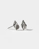 Conch Stud Earrings - Silver
