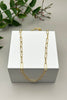 Chain Link Necklace -  Gold Plated 45cm