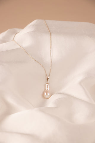 Baroque Pearl Necklace - Sterling Silver