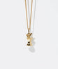 Apple Core Charm Necklace - Gold Plated