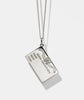 Birth Certificate Charm Necklace - Sterling Silver