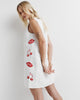 Lips Shift Dress - White