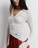 Louise Knit Top (White)
