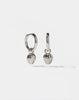 Tulip Charm Earrings - Silver
