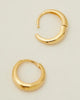 Mini Positano Hoops - Gold Plate