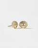 Nell Shell Stud Earrings - Gold Plated