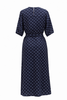 Olympia Dress - Midnight Blue Spot