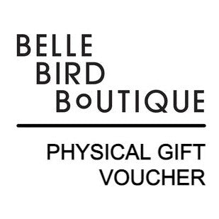 BelleBird Boutique Gift Card - Physical gift Card