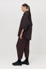 Panelled Pants - Chocolate Plum