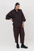 Panelled Pants - Chocolate Plum