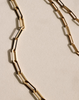 Paper Clip Heavy Necklace - Gold Plated 45cm