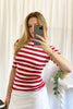 Calliope Top - Red Stripe