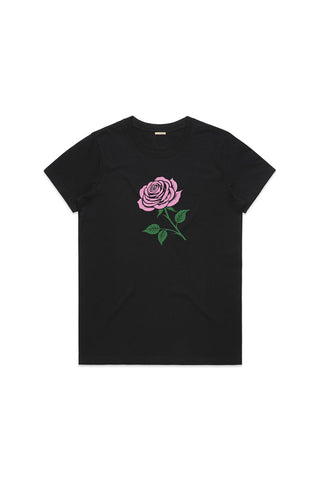 Rose Tee - Black