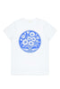 Deco Flowers Tee - Porcelain Blue