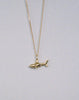 Shark Charm Necklace - Gold Plated