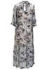 Annie Frock - Blue Flower Silk