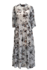Annie Frock - Blue Flower Silk
