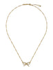 Ribah Crystal Ribbon Bow Necklace