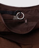 Medium Nylon Crescent Bag - Coffee