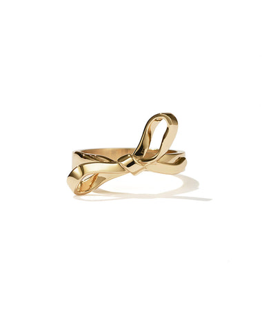 Bow Ring - Gold Plate