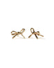 Bow Earrings Small - Gold Plate