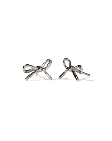 Bow Earrings Small - Sterling Silver