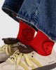 Crew Socks -Red Happy