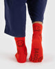 Crew Socks -Red Happy