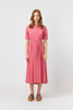Jacquard Shirt Dress - Pink