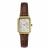 Woman's Rectangle Classic - Brown Strap