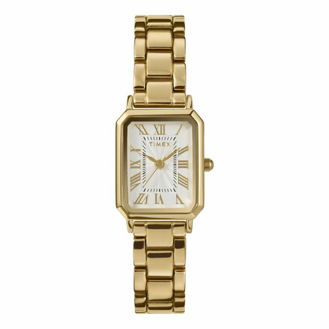 Woman's Rectangle Classic - Gold Strap