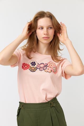 Tropic Bloom T-Shirt - Blush
