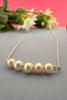Venus Necklace Gold Plate - Freshwater Pearl