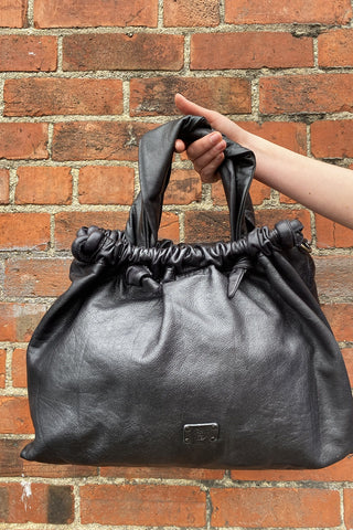 Mesti Leather Handbag - Black