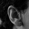 Medusa Stud Earrings -  Silver