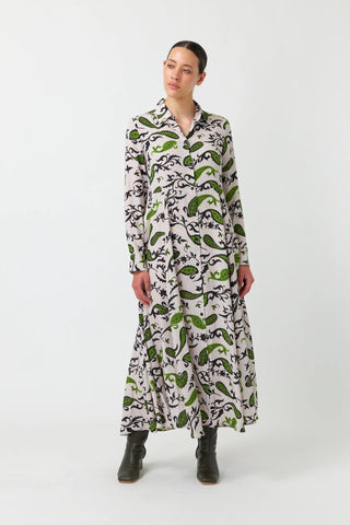 Freya Shirt Dress - Grass