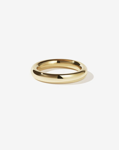 4mm Halo Band - Gold Plate
