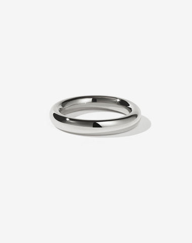 4mm Halo Band - Sterling Silver