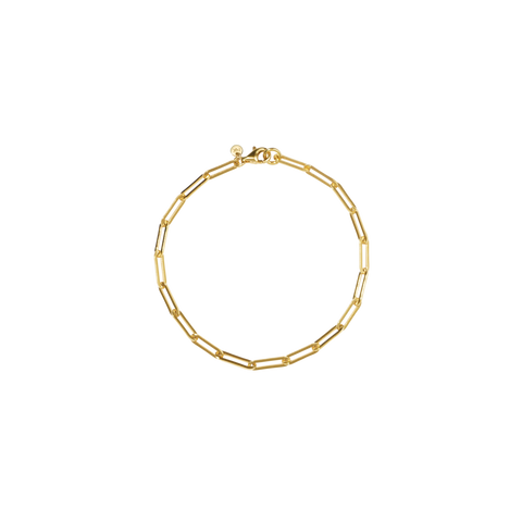 PaperClip Light Bracelet - Gold Plated