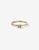 Micro Round Ring - 9ct Gold with Pink Sapphire